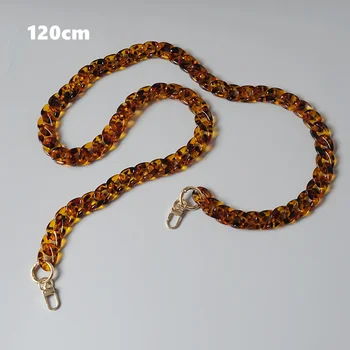 Ins Hot Sell Acrylic Chain Cell Phone Accessories Handbag Accessories Fashion Resin Chain Leopard Acrylic Chain