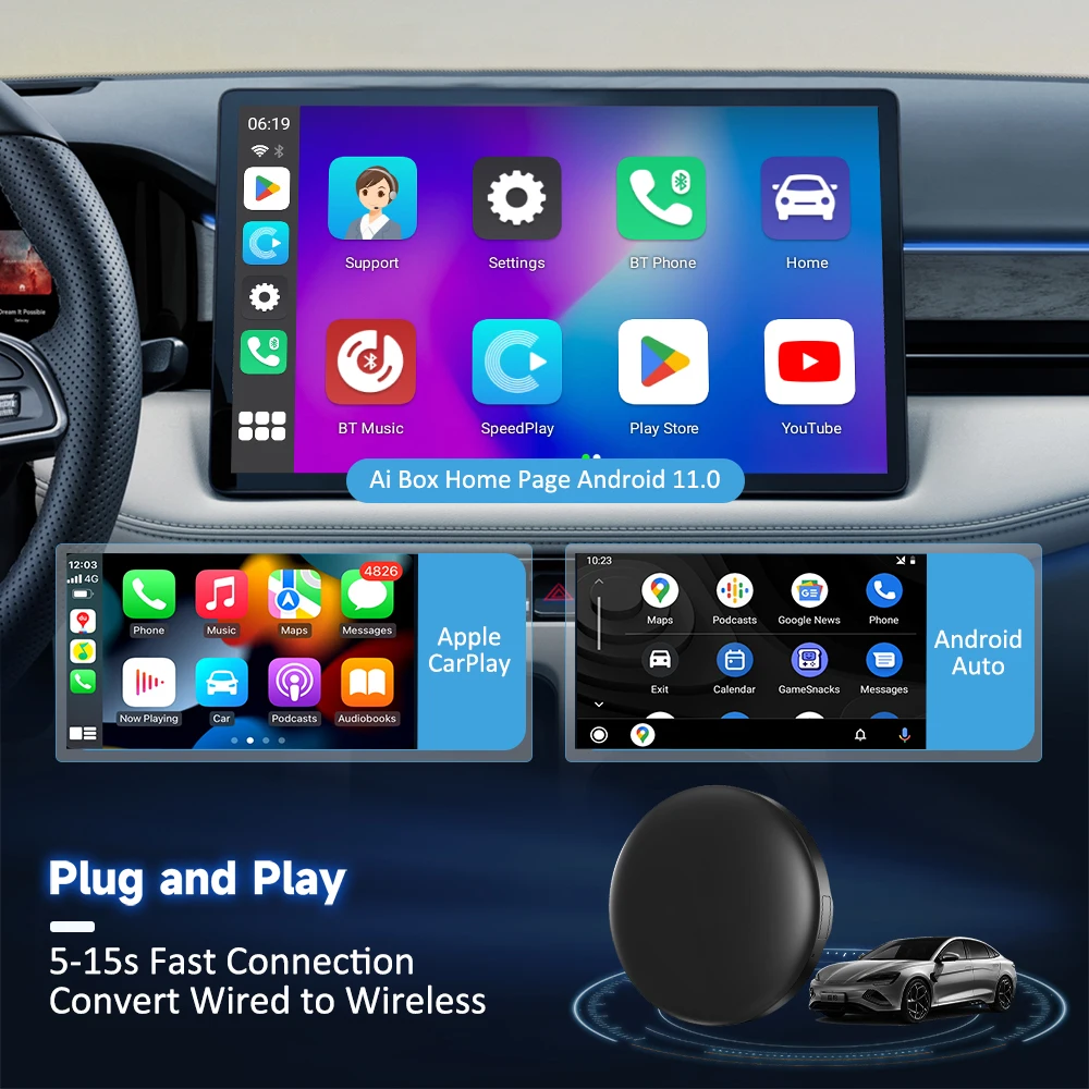 C8 Wireless Carplay Smart Box - Enhance Your Driving Experience