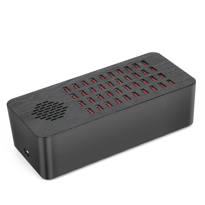 40 Ports Desktop USB Power Hub Charging Tower for Multiple Devices USB Charging Station 200W for Classroom School Shop Hotel