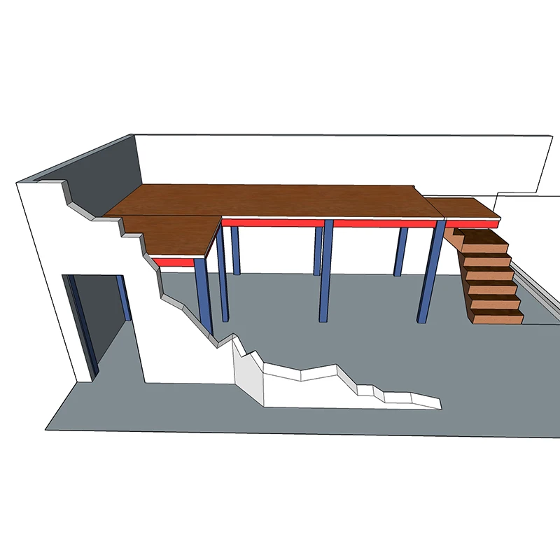 Складской мансардный Лофт тканевые стеллажи для