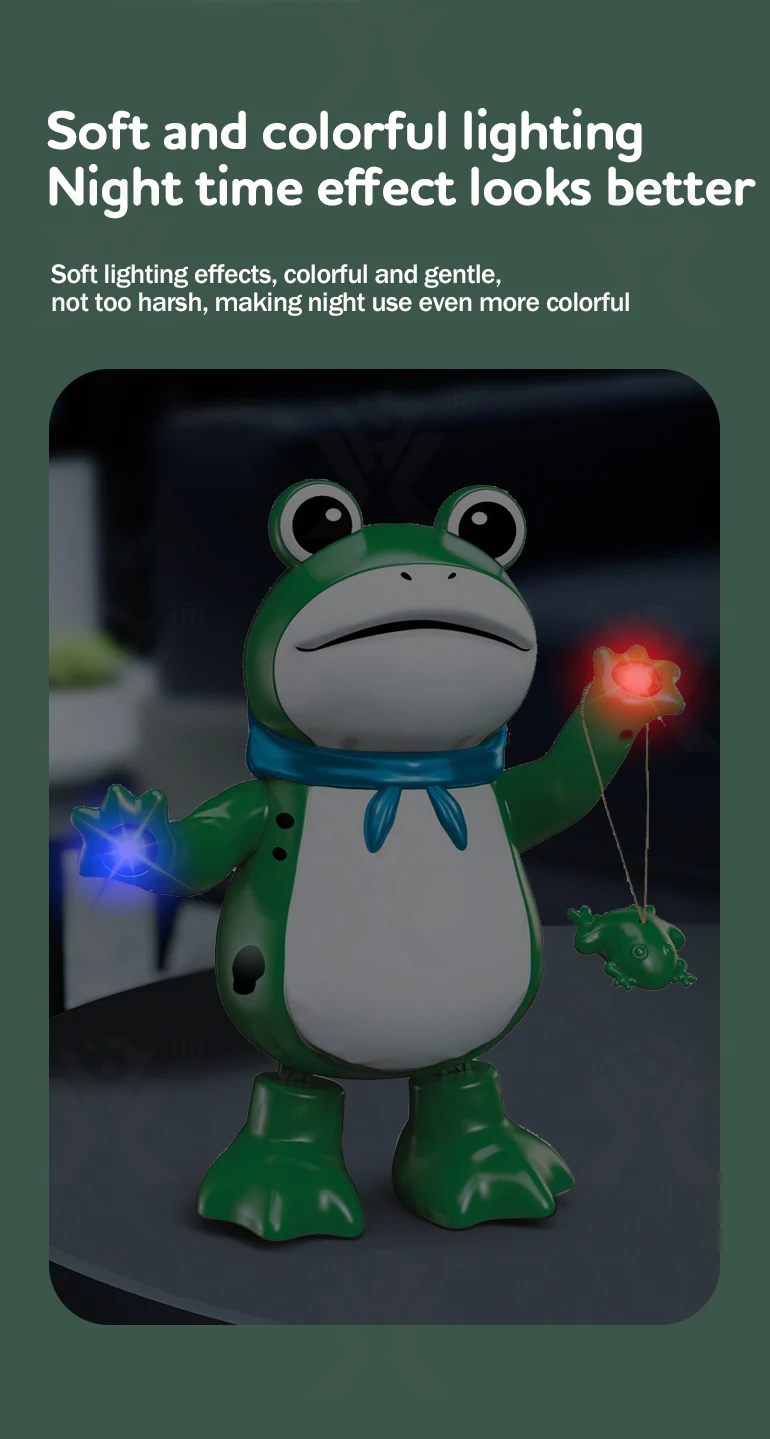 Chengji dancing frog toy educational interactive toys electric cartoon animal baby electric music dance doll toy