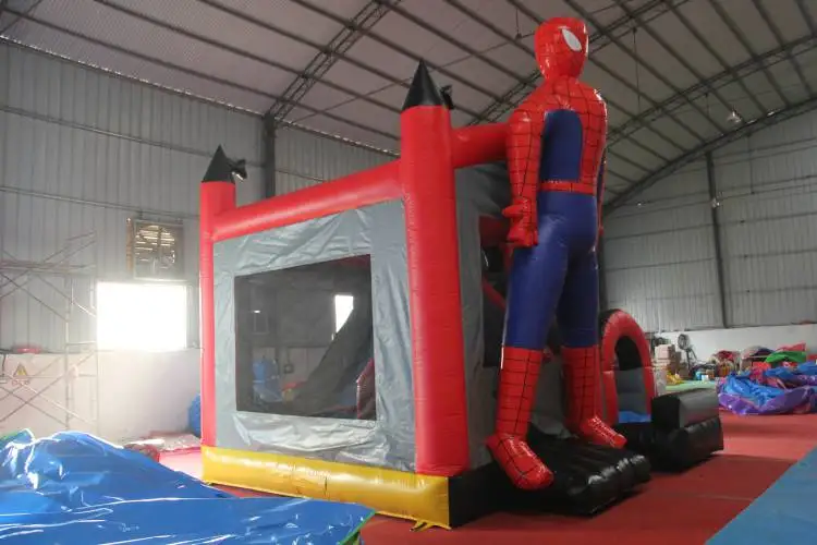 Castillo Inflable De Spiderman Para Saltar,Casa Hinchable De Nuevo ...