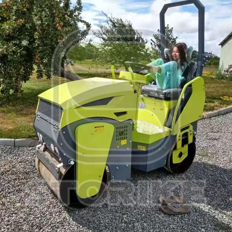 Бесплатные запасные части дорожный каток на 1 тонну 2 тонны дизельный двигатель двойной барабан вибрационный для уплотнения асфальта заводская цена