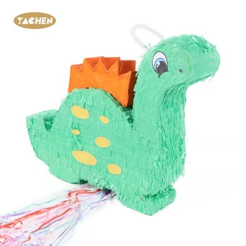 YACHEN Wholesale Paper Dinosaur Pinata for Kids Birthday Party Decoration Dinosaur Themed Birthday Supplies