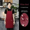 2 botones rojo vino/a prueba de salpicaduras