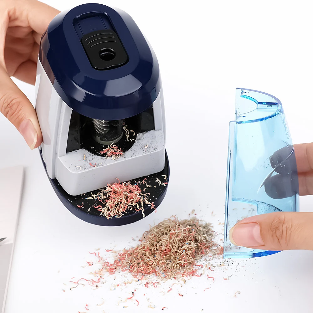 Оптовая продажа электронная пластиковая Механическая точилка для карандашей школы и офиса канцелярские товары использования в классе