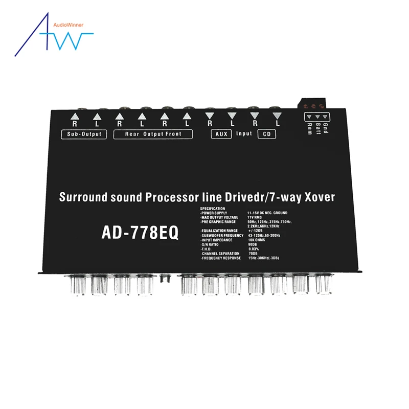 7 Band Truck Car Parametric Equalizer Frequency Dsp Car Audio System