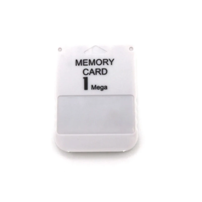 PS1 Memory Card 1 Mega Memory Card for PS 1 PS1 PSX Game Useful Practical Affordable White 1M 1MB