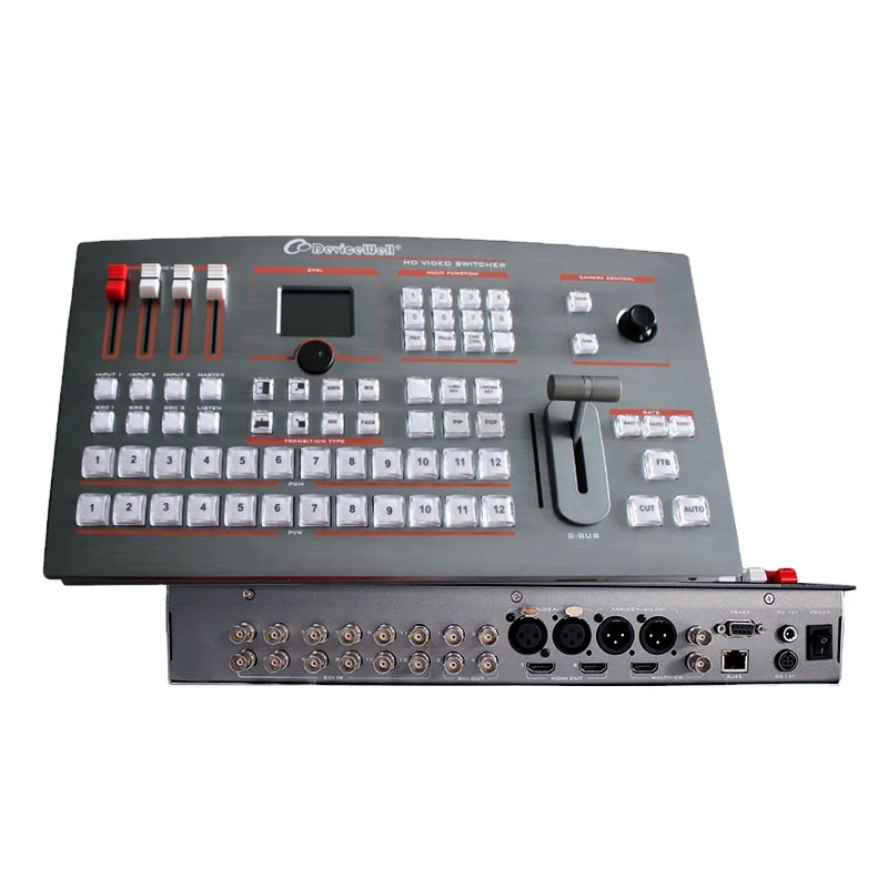 12 Channel HD SDI AV Video Switcher for Studio Broadcast & TV Broadcasting Equipment