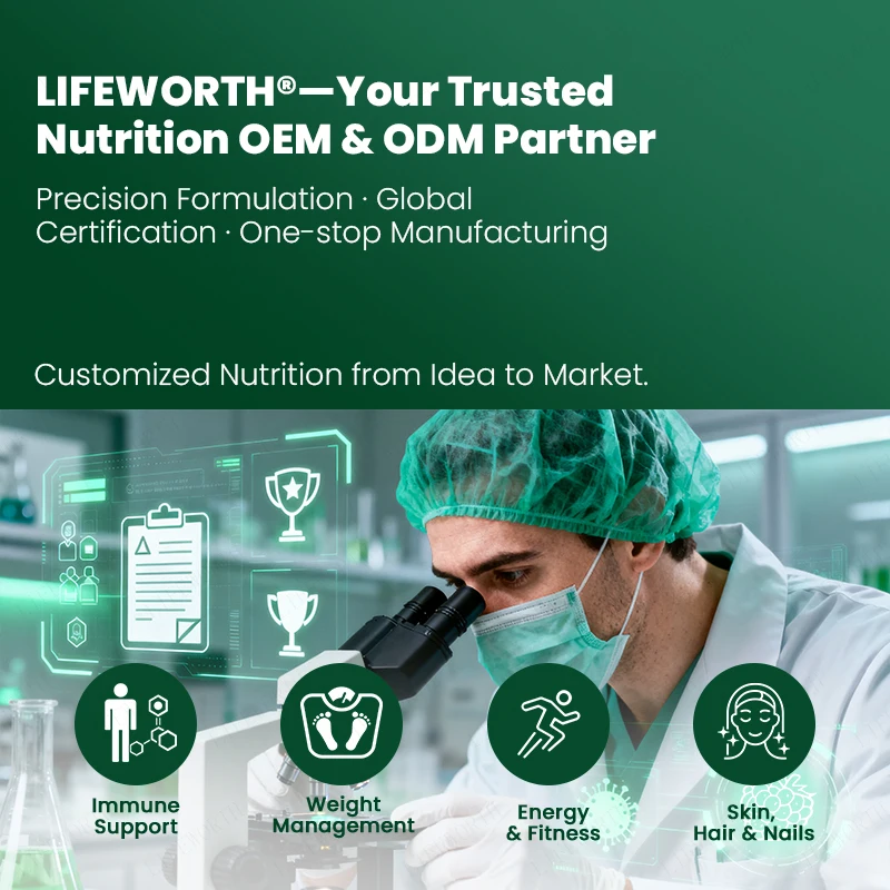 LIFEWORTH Decaffeinated Freeze Dried Instant Coffee Powder - Low Acid Soluble - Private Label OEM Bulk Supply