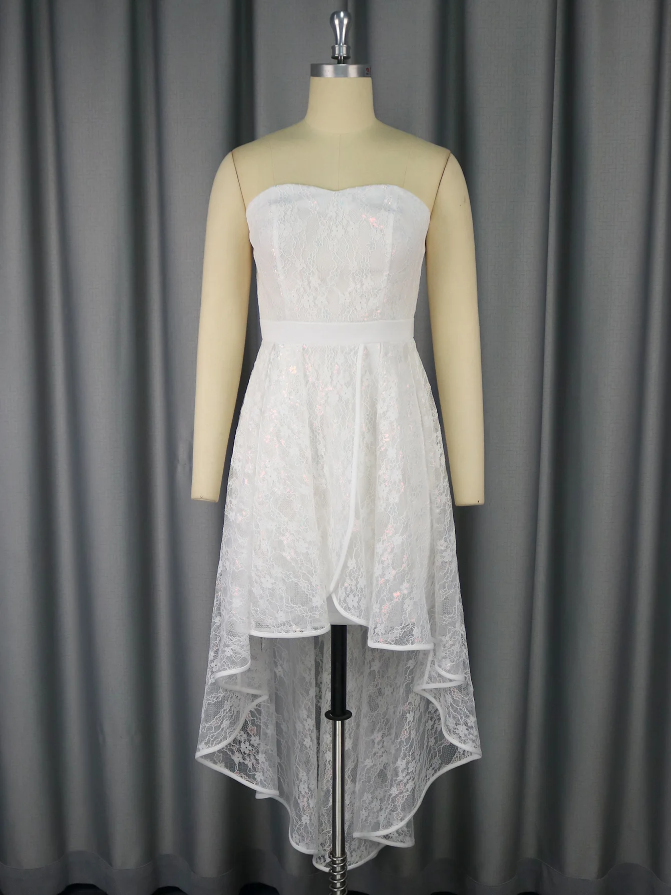 blue dress for baby girl Short Sleeves Chiffon V Neck Knee Length Bridesmaid Dresses main image 1