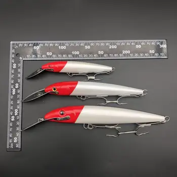 CHEERY Top Right 180mm 60g Red White Casting Lure Sinking Minnow for Tuna Fishing Jerkbait Pesca Sinking Trolling Hard Bait – Minnow – view 5