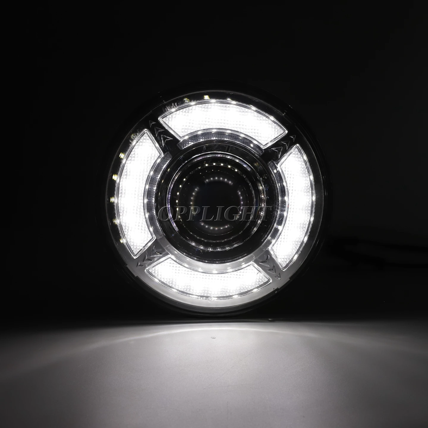 Hot High Low Beam 7 Inch Round Led Headlights With Drl Light For Jeep ...