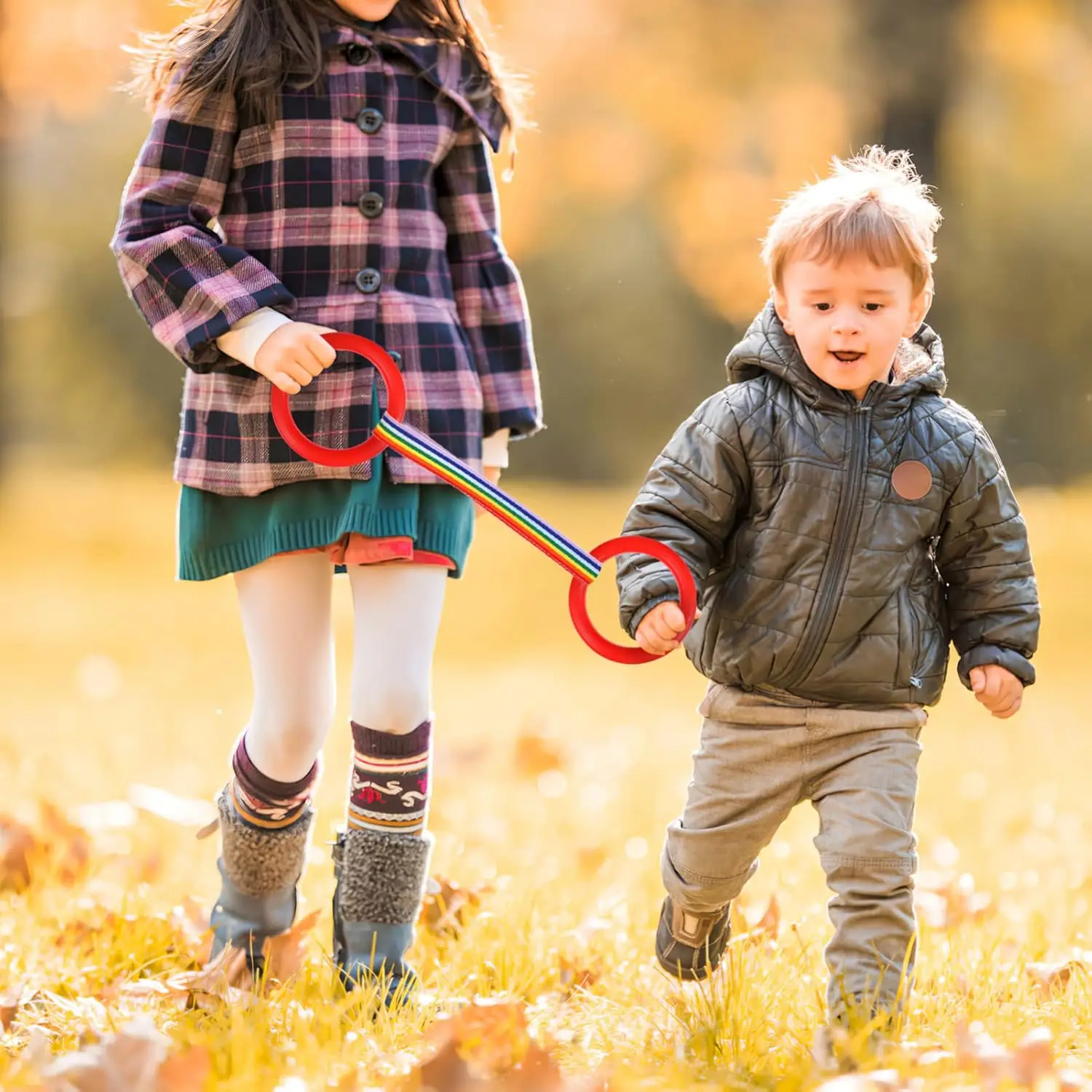 Safety Walking Rope with Handles for Daycare Line Rope for up to Children Walking Rope for Preschool Child Anti Lost Wrist Link