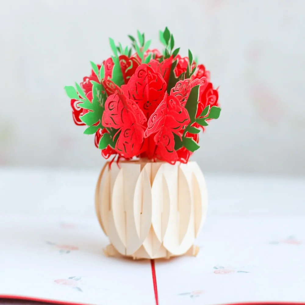 Rose 3d Pop Up Card Birthday Cards Mother Day Laser Cut Greeting Postcard  Magical Pop Up Cards Wholesale Suppliers - Buy 3d Pop Up Card,Birthday Cards,Laser  Cut Greeting Card Product on Alibaba.com