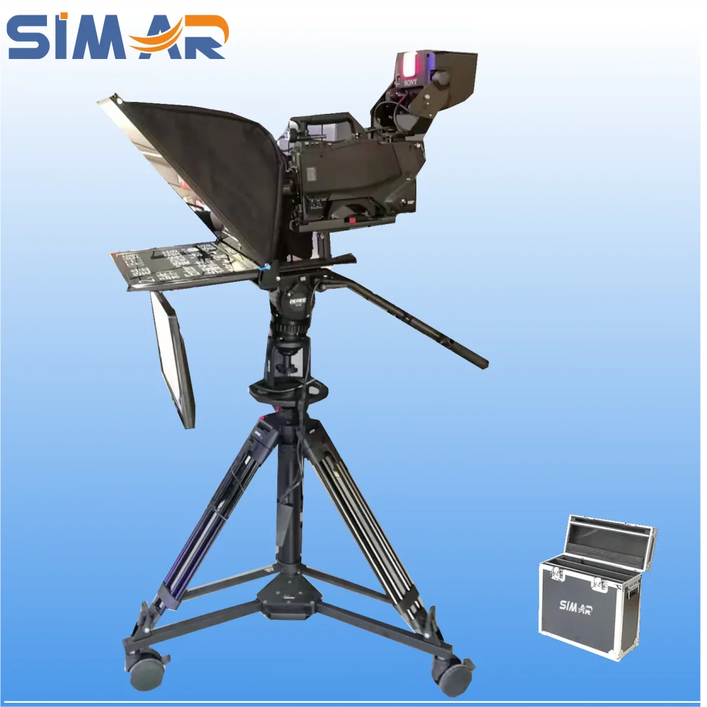 Hot-selling 24 inch professional flip monitor camera prompter TV studio  interview live streaming teleprompter for all kinds of c| Alibaba.com