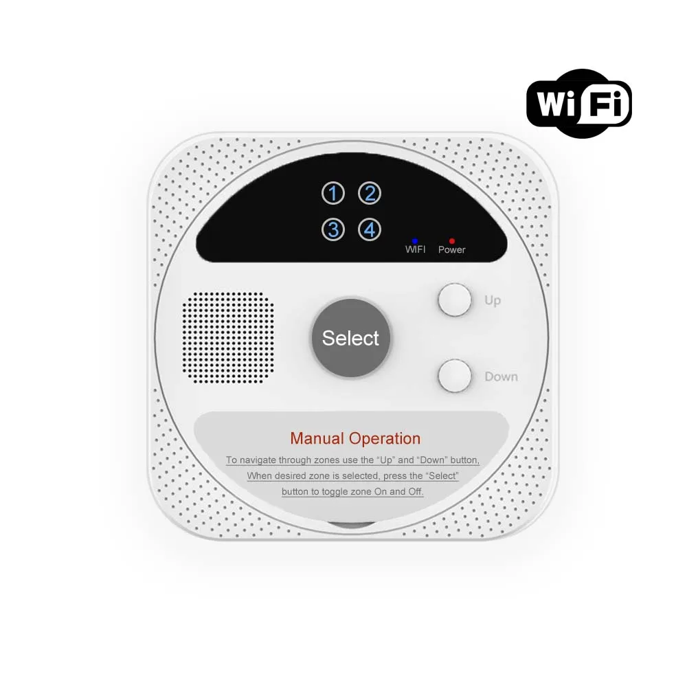 Умный контроллер орошения, 4 отдельных зоны, Wi-Fi, совместим с блоком питания 24 В переменного тока, для умной погоды