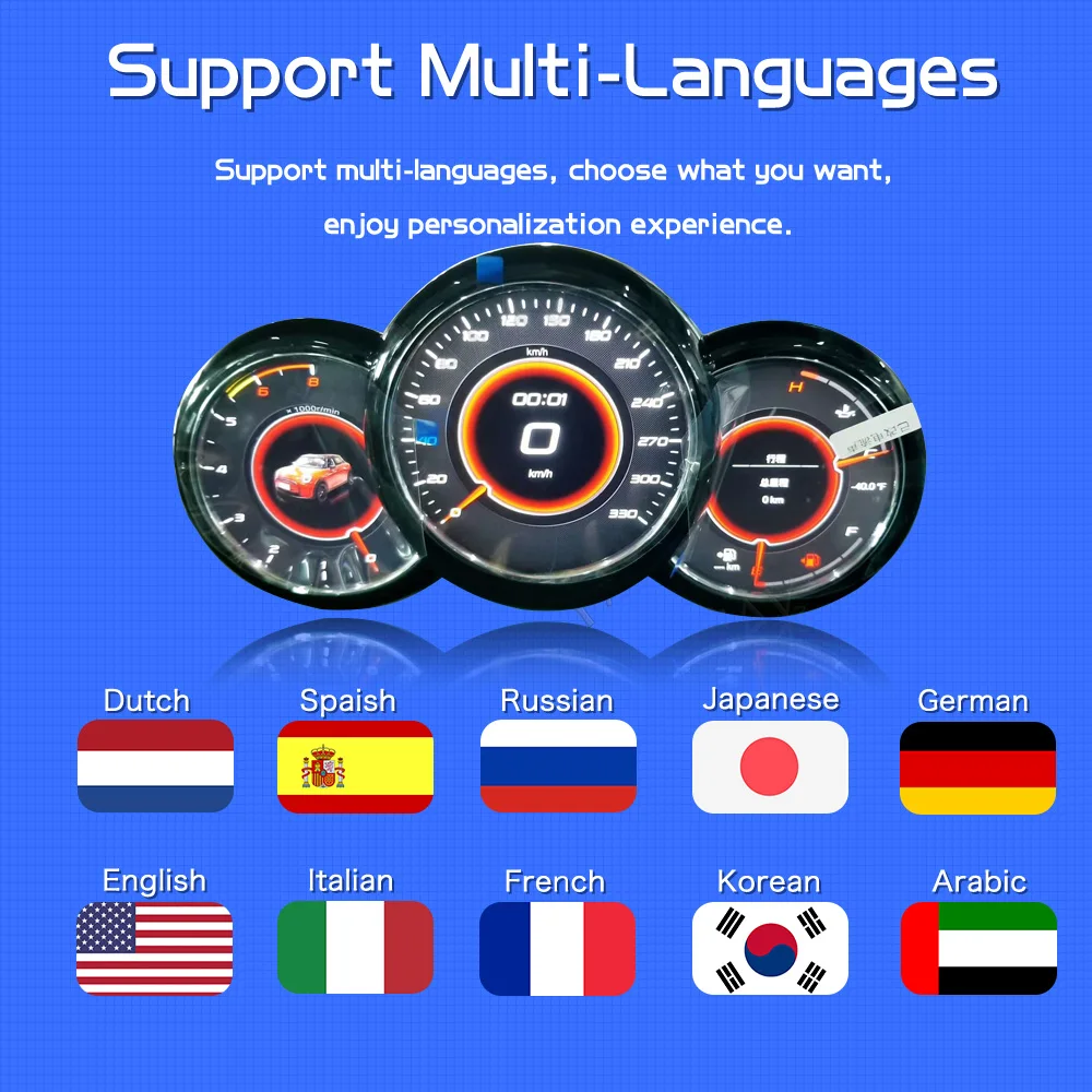 Linux Digital Cluster LCD Screen Virtual Cockpit Speed Meter Instrument Dashboard Panel for BMW Mini Cooper 2010-2012 1 Year