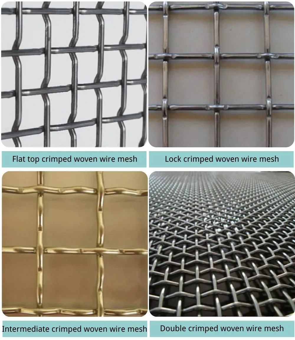 304 Material 3mm Hole Mesh 6 Stainless Steel Crimped Wire Mesh - Buy ...