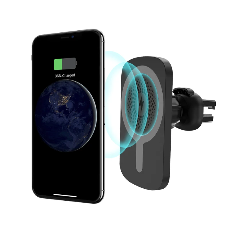 Новые товары, автомобильное беспроводное зарядное устройство, магнитное зарядное устройство, быстрая зарядка, 10 Вт, стандарт QI для iphone, розничная продажа