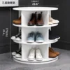 Model a 3-tier rotating shoe rack