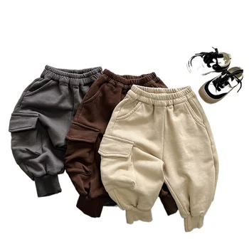 2024 Spring  Autumn New Boys' and Girls' Loose Pants Children's Wear Kids pants