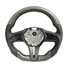 Perforated Leather+Carbon Fiber+white Stitching