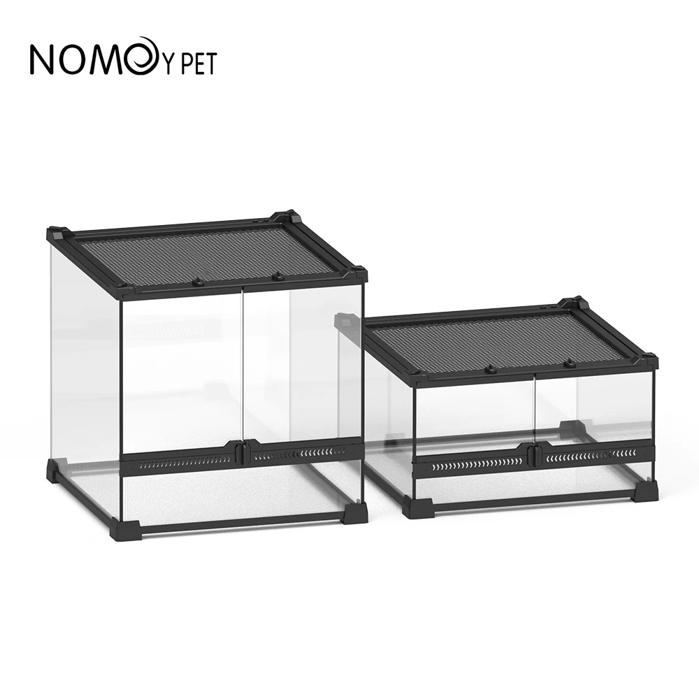 NOMOY PET Double Hinge Door Terrarium - Eco-Friendly Reptile Tank