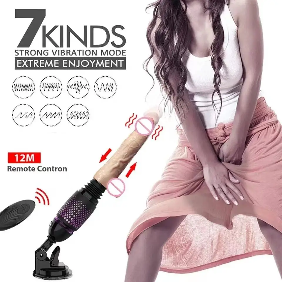 High-Quality Products Huge Big Telescopic Heating Thrusting Strap On Sex Toys Dildo Female Vibrator 3