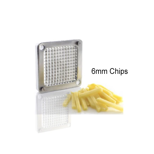 Electric French Fry Cutter with 6mm 9mm 13mm and 8-Wedge Blade