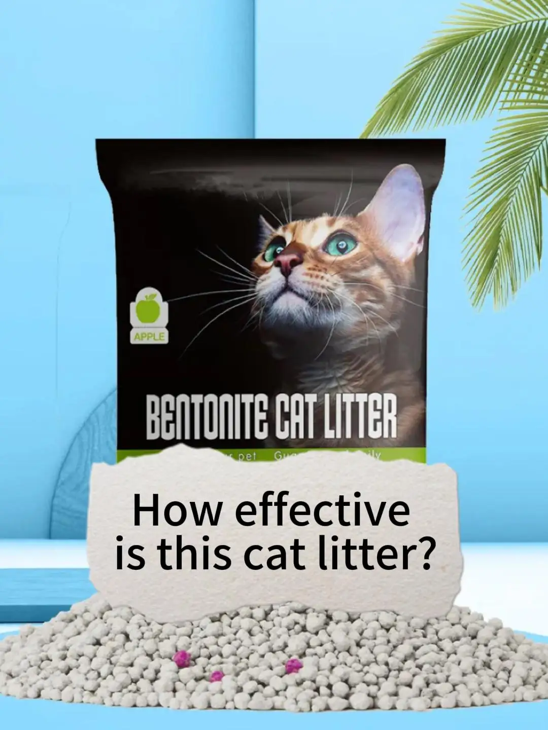 Low Dust eco Friendly Colorful Bentonite Cat Litter Sand