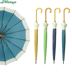 High Quality Custom Wholesale Golf Umbrella Printed Logo Wind & Rain Gift for Office & School