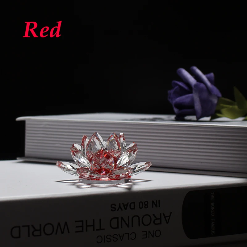 product jy wholesales k9 clear crystal glass candle candlestick holders stick for decor crystal lotus flower candle holder-6