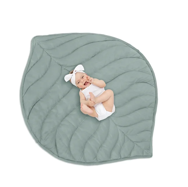 Custom Baby Mat Craft Leaf Cover Quilt Baby Indoor Soft Mat Leaf Children's Floor Mat Infant Leaf Creeper Pad