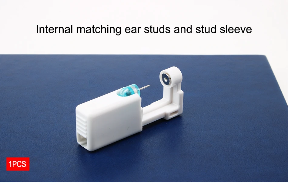 Self Ear Piercing Gun With Mini White Crystal Studs Personal Ear