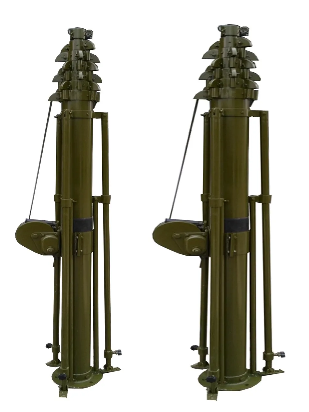 30mマニュアルクランク式伸縮アンテナマストタワー 通信用