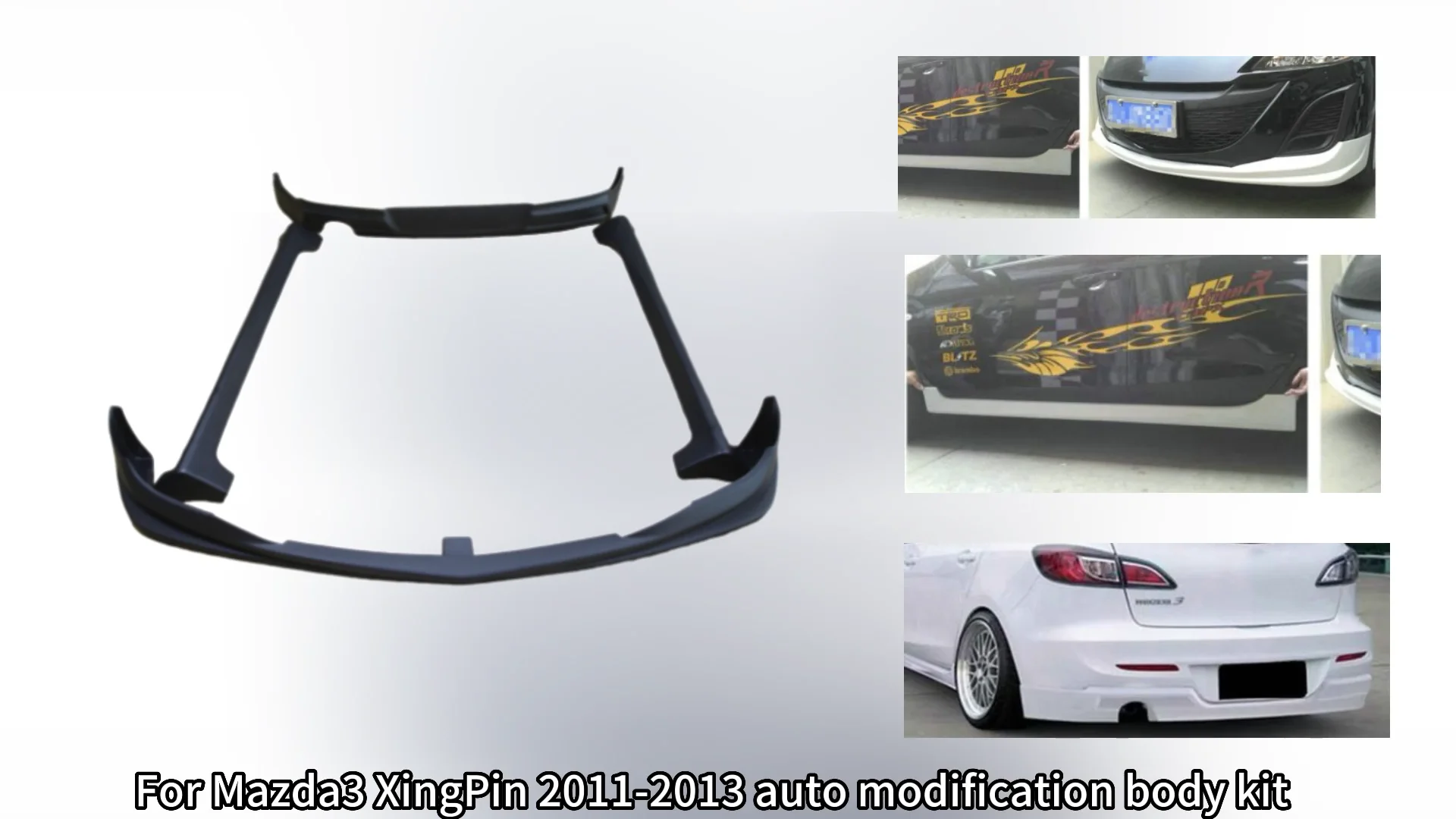 Wide Body Kit For Mazda3 Xingpin 2011 2012 2013 Type B,The Pp Auto Body Systems Includes Car