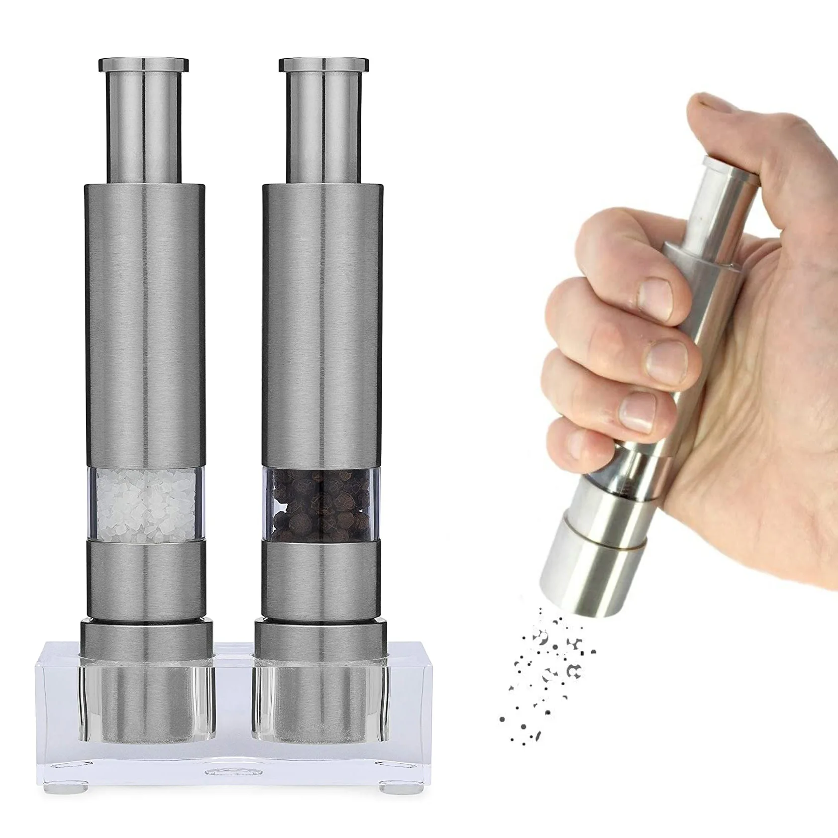 Push Button Pepper Grinder