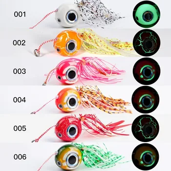 High Quality 40g - 120g Sea Inchiku Slider Fishing Jigs Luminous Saltwater Kabura Snapper Jig With Rubbers Lure Skirts – Soft Lure – view 3