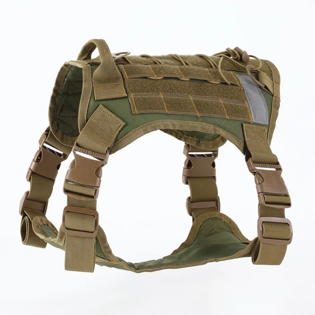 Hot Selling Comfort Secure Durable Outdoor tactical vest pet collars leash padded pet harness