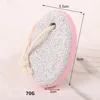 11040 lima para pies con forma de huevo + anillo de goma rosa