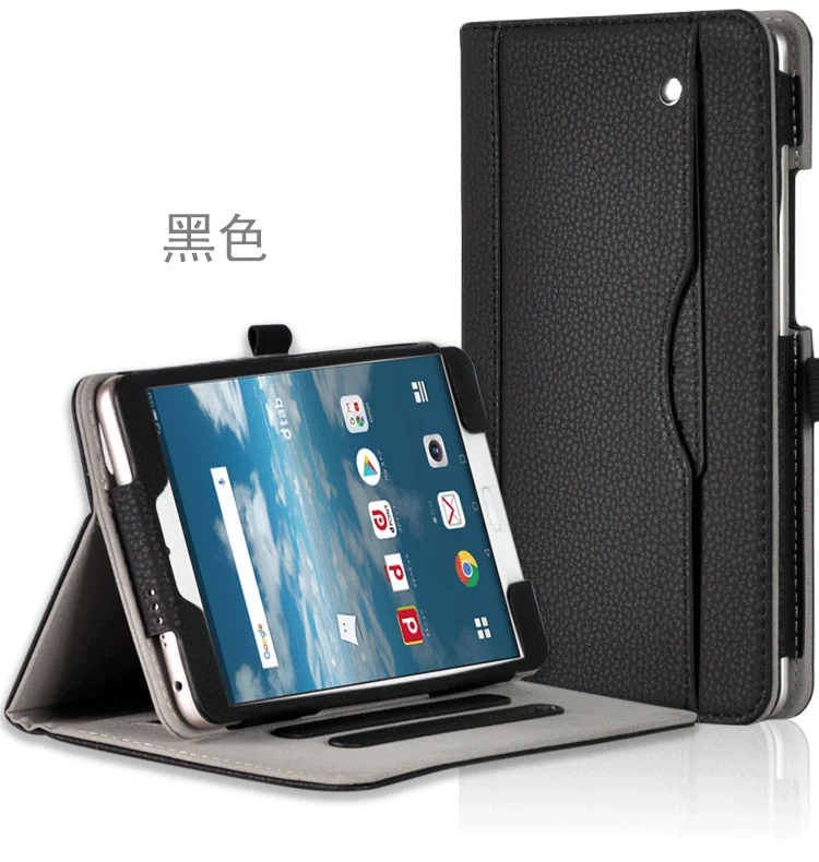 Smart Solid Business Flip Stand Pu Leathe Case Cover For Dtab Compact D-02k  Docomo 8'' Card Hold Tablets Case - Buy For Dtab Compact D-02k Smart Solid 