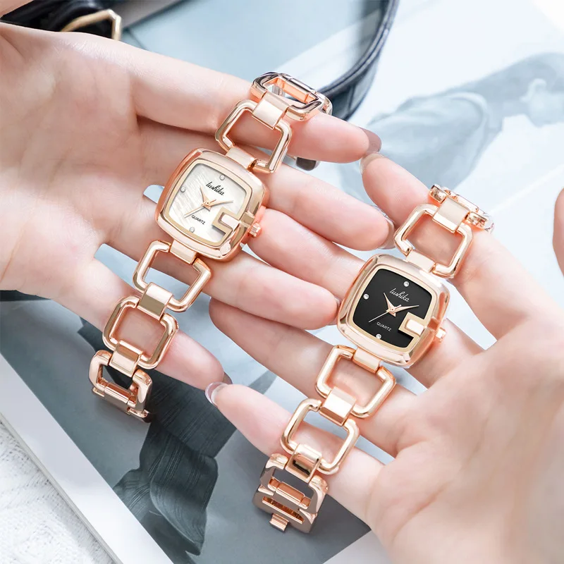 Lushika Rose Gold Women\'s Watch LUSHIKA Rose Gold Watch Women Watches Ladies Creative Steel  main image 3