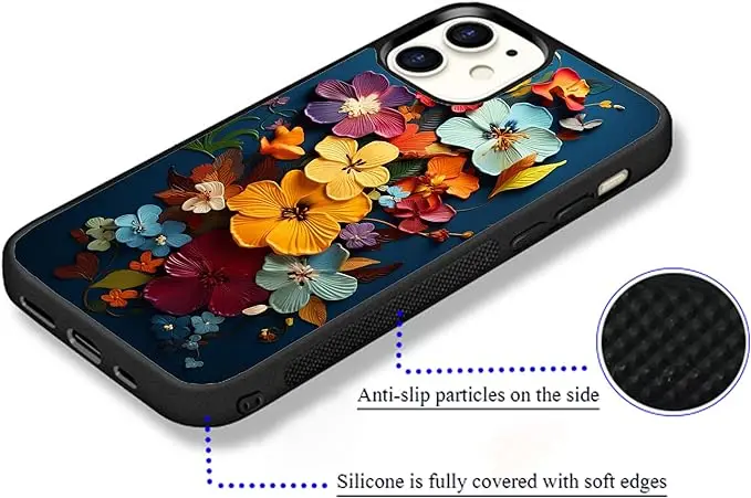 Laudtec Colourful Floral Designed Garden Flower Prints Case for iPhone 15 pro max Slim Fashion Designs Protective Case factory