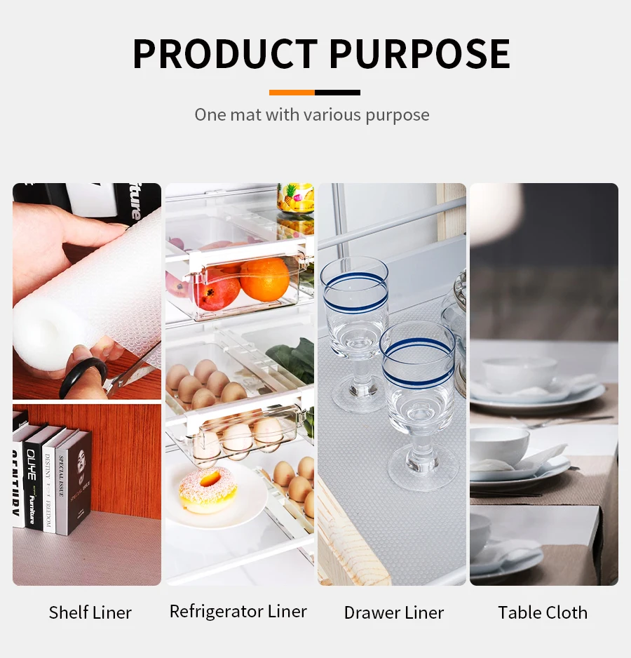 Eva Eco Friendly Durable Washable Anti Slip Fridge Drawer Mats Tool Box