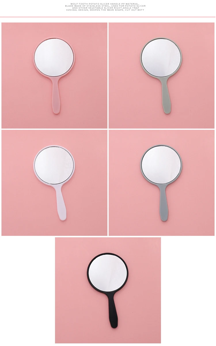 Wholesale Low Moq Custom Logo Handheld Mirror Private Label Compact
