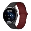 Black with Wine Red