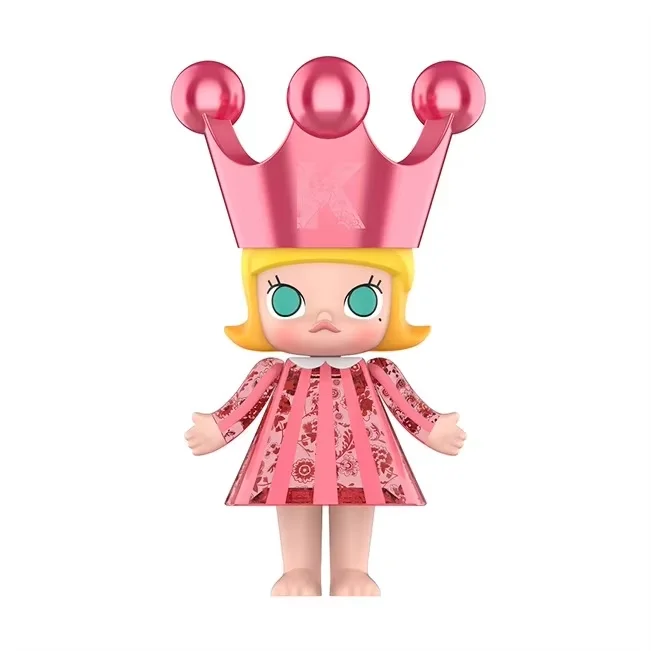 For POP Mart MEGA ROYAL MOLLY Princess Pink PVC Action Figure Born
