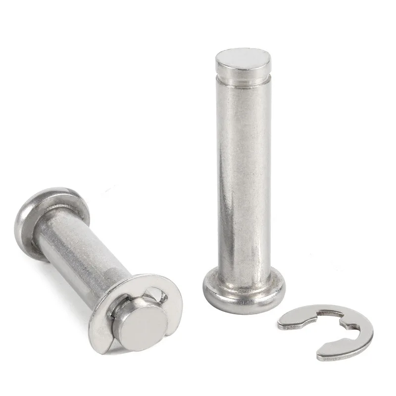 51-Piece Clevis Pin Set - 18 Sizes M5 M6 M8 M10 M12 Single Hole Flat Head Pins For DIY Projects