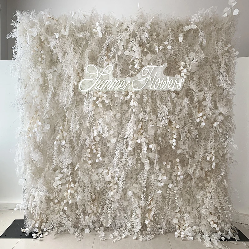 Wedding Centerpieces Decorations Artificial White Flower Wall Flower Ball Flower Runner